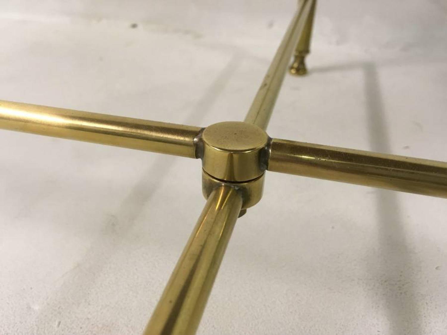 Pair of lacquered goatskin tables