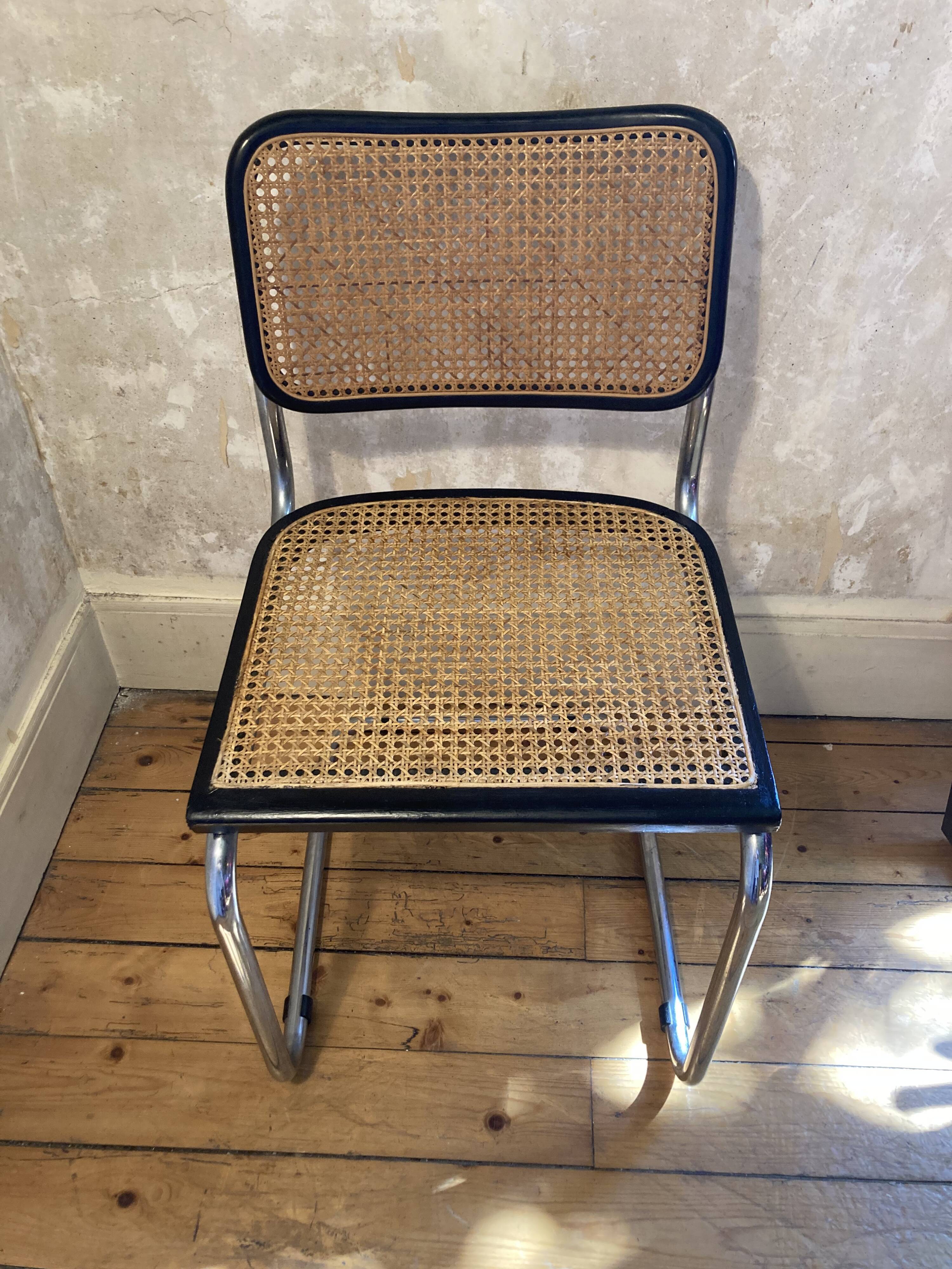 Black Marcel Breuer chair b32