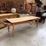 Oak farmhouse table from the early 20th century.
