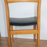 Set of 4 Scandinavian vintage chairs 70's