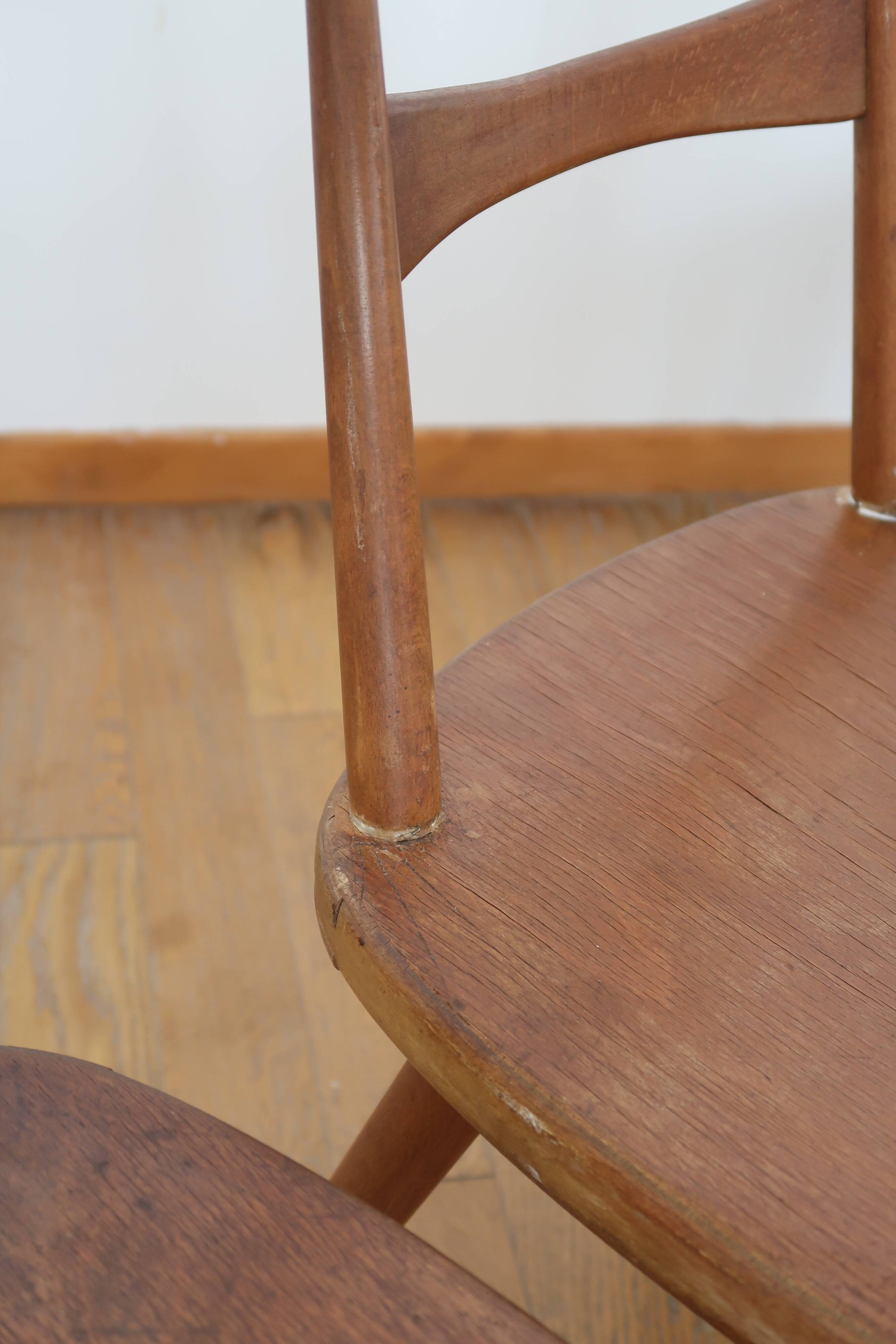 6 Scandinavian bistro chairs