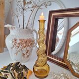 Vintage amber candle holder