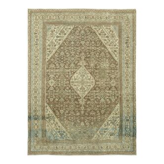 Tapis fait main oriental années 1980 255 cm x 352 cm