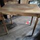 Table en bois massif d'internat ancien vintage brocanteespritdantan