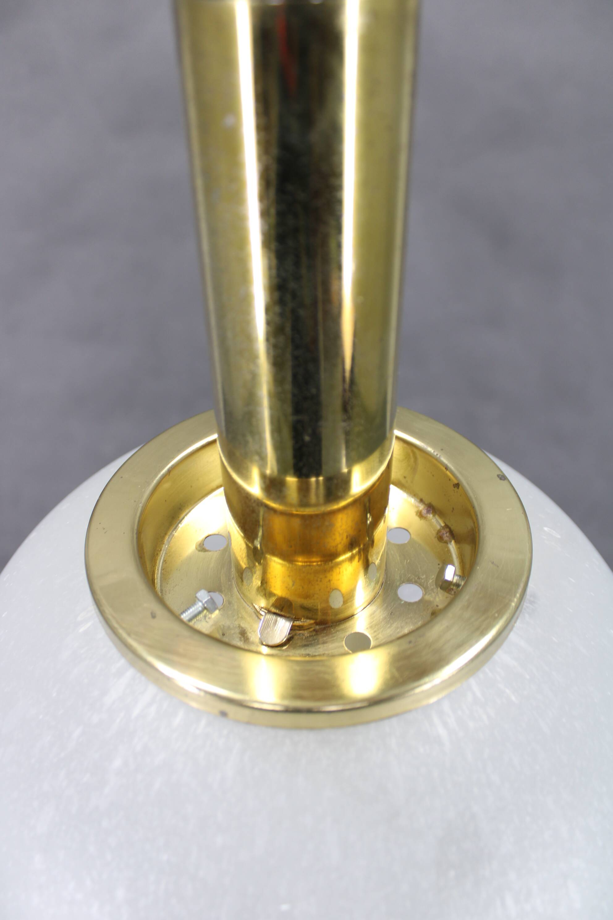 1970s Pendant Glass Light by Targetti , Italy