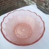Salad bowl 40s Pink glass