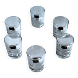 Series of 6 'Sèvres crystal' glasses