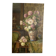 Large antique painting of lilacs in an interior – oil on canvas from the 19th century.