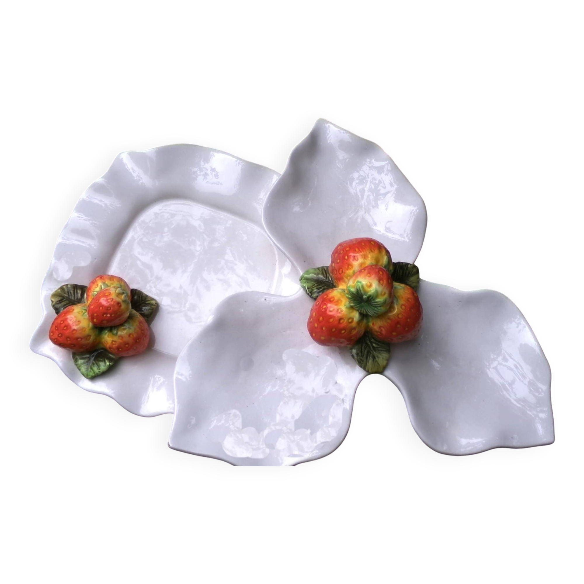 Set of 2 barbottine dishes