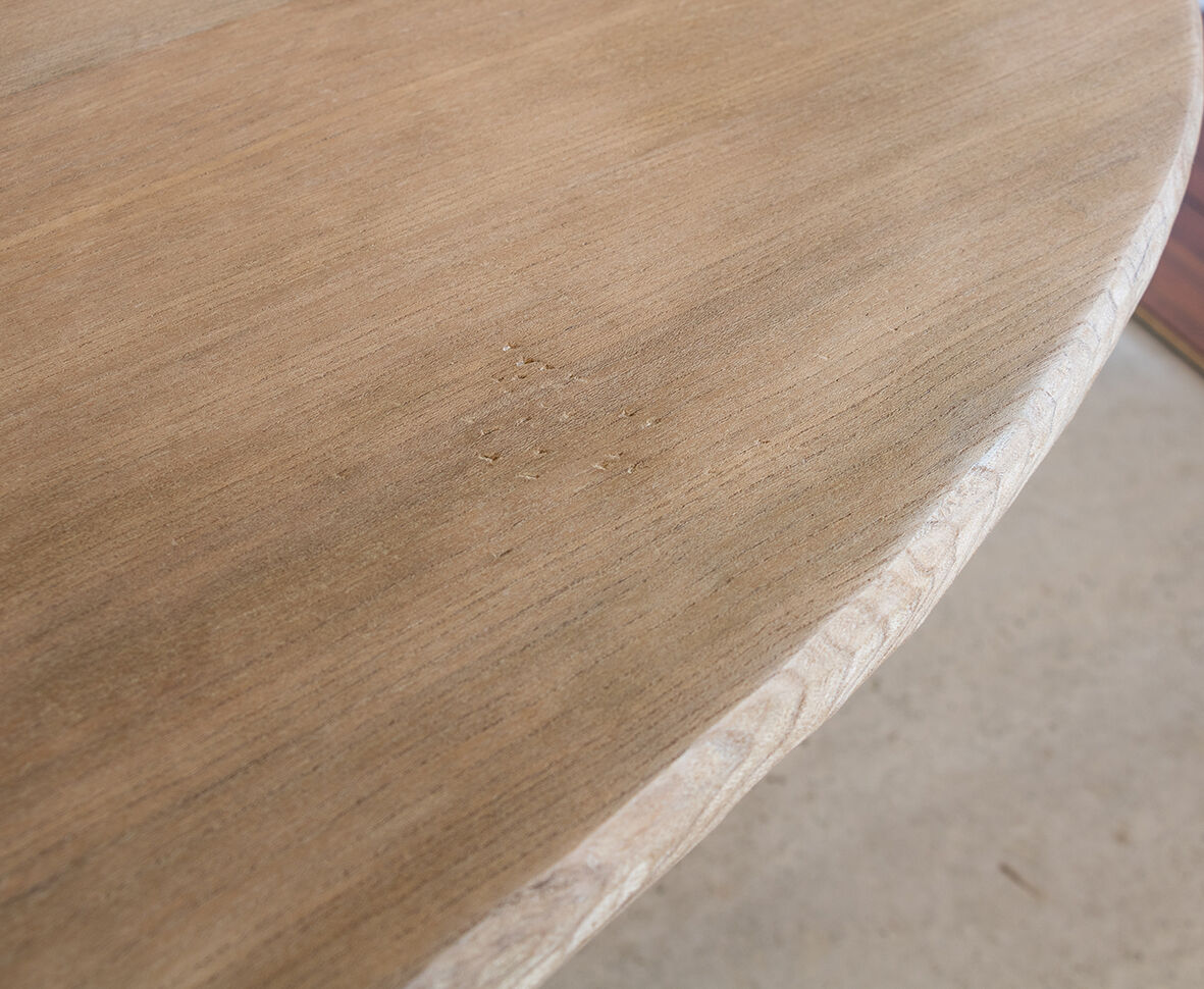 Coffee or extra table in raw wood