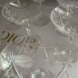 Cut crystal cups