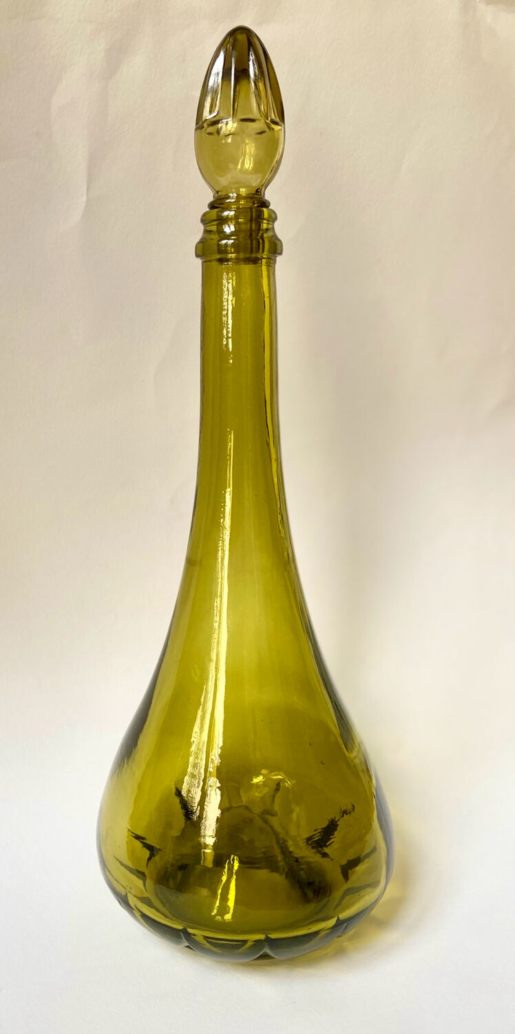 Vintage green carafe