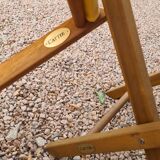 Folding canvas stool signed cattie