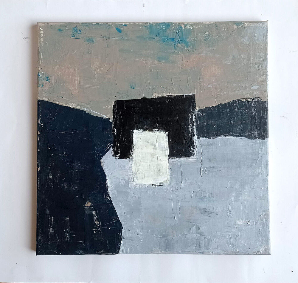 Modern painting - abstract landscape