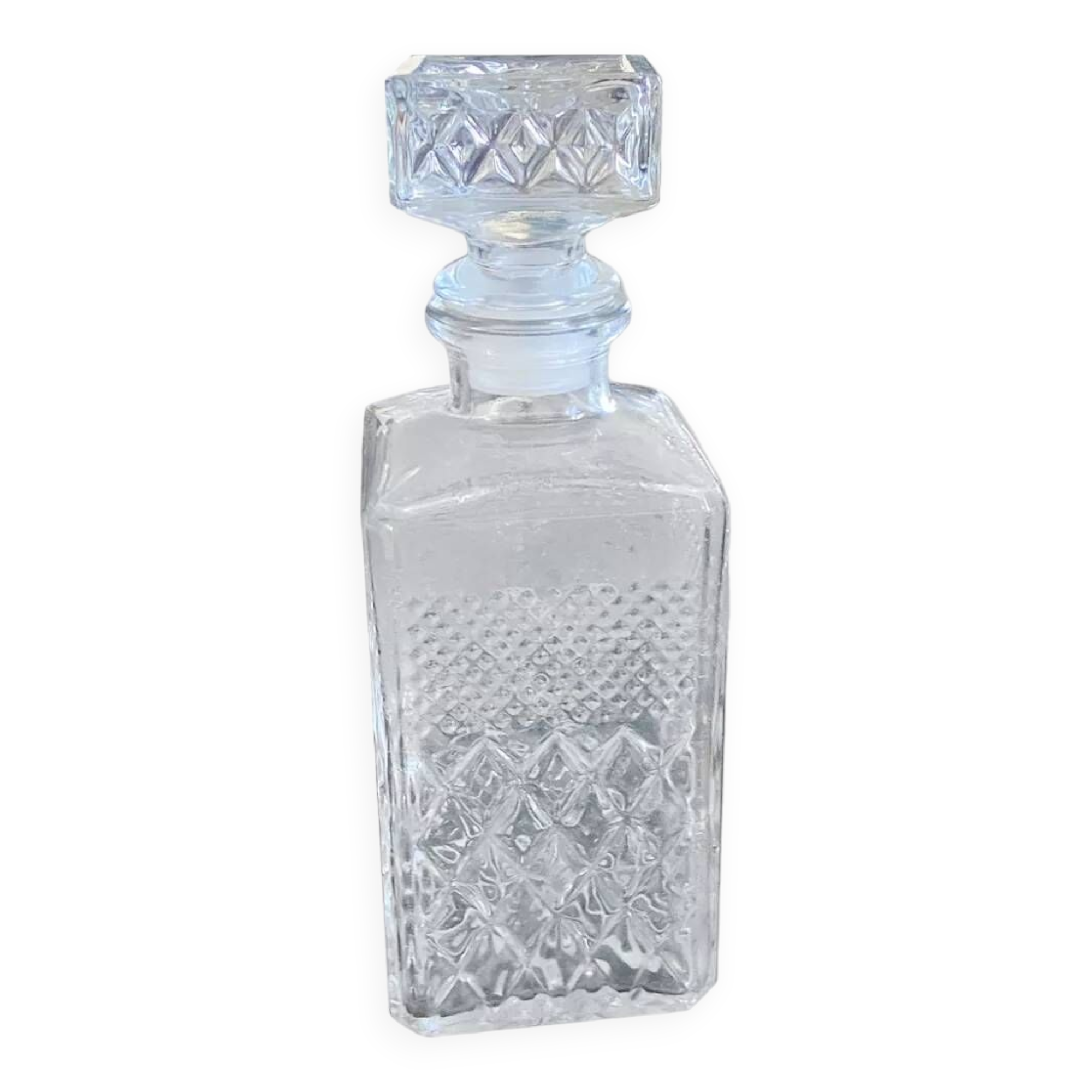 Cut glass whiskey decanter