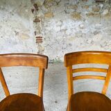 Pair of Baumann bistro chairs, circa 1950's