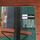 Scandinavian modular bookcase Pira Mobel system year 60