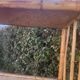 Vintage bamboo and rattan shelf