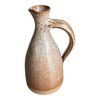 Glazed stoneware pitcher