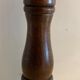 Pepper or pepper mill in wood Peugeot Frères Lion, height 26 cm