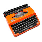 Revised orange brother 210 typewriter with new ribbon
