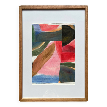 Abstract framed collage