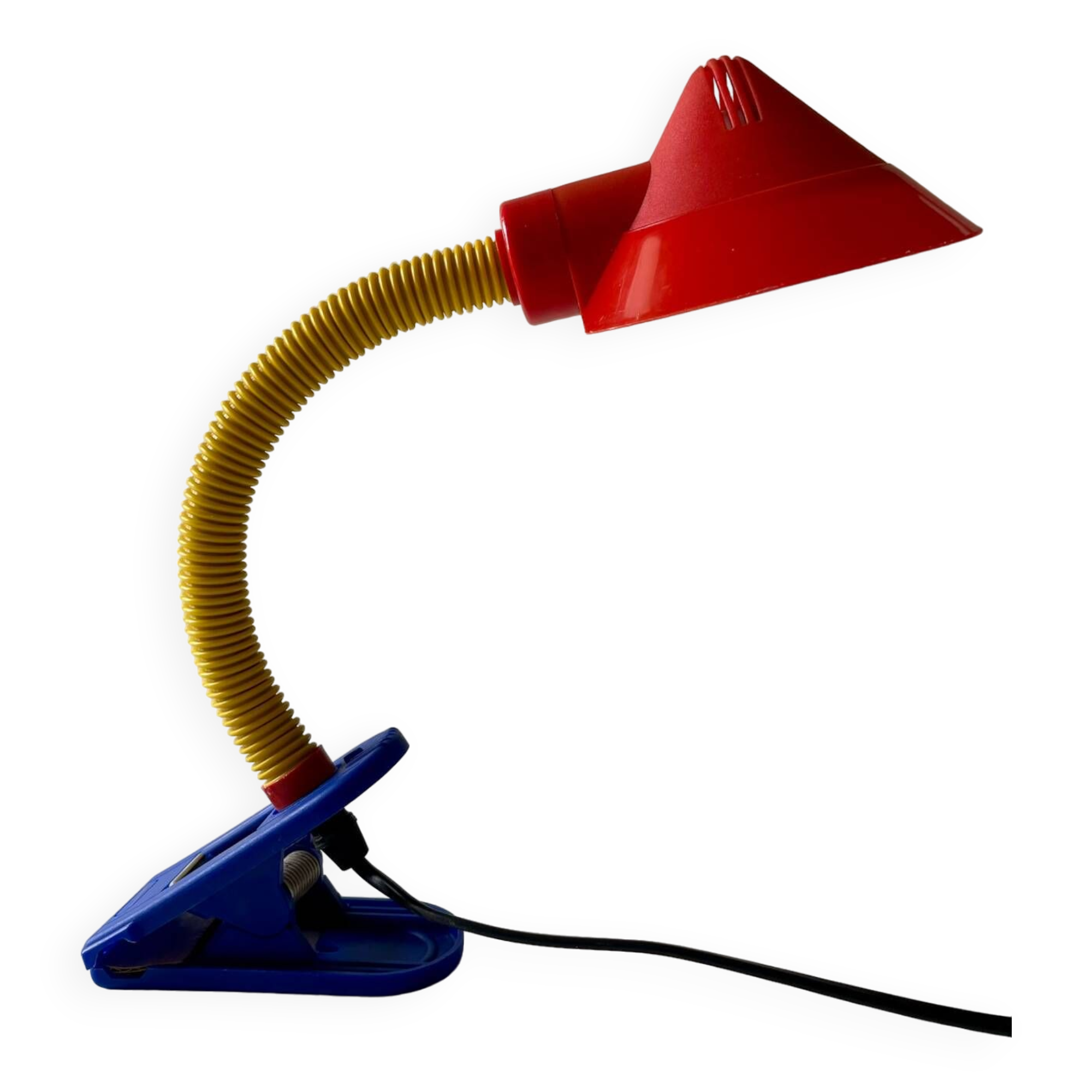 Articulated Memphis style clamp lamp