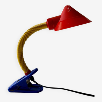 Articulated Memphis style clamp lamp