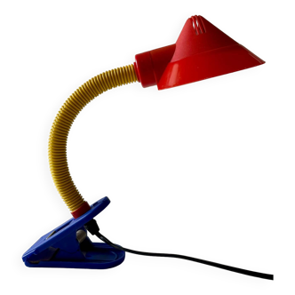 Articulated Memphis style clamp lamp