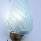 Set of 2 Wall Light Blu colour Murano Glass Leave by Barovier e Toso, 1950s