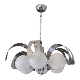 Chandelier "sputnik" 1970, 6 globes, space age