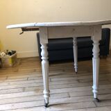 Antique folding round table