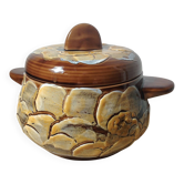 Ceramic pot with lid from the 1960s