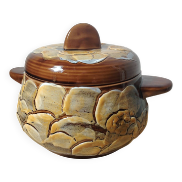 Pot en céramique avec couvercle des années 60