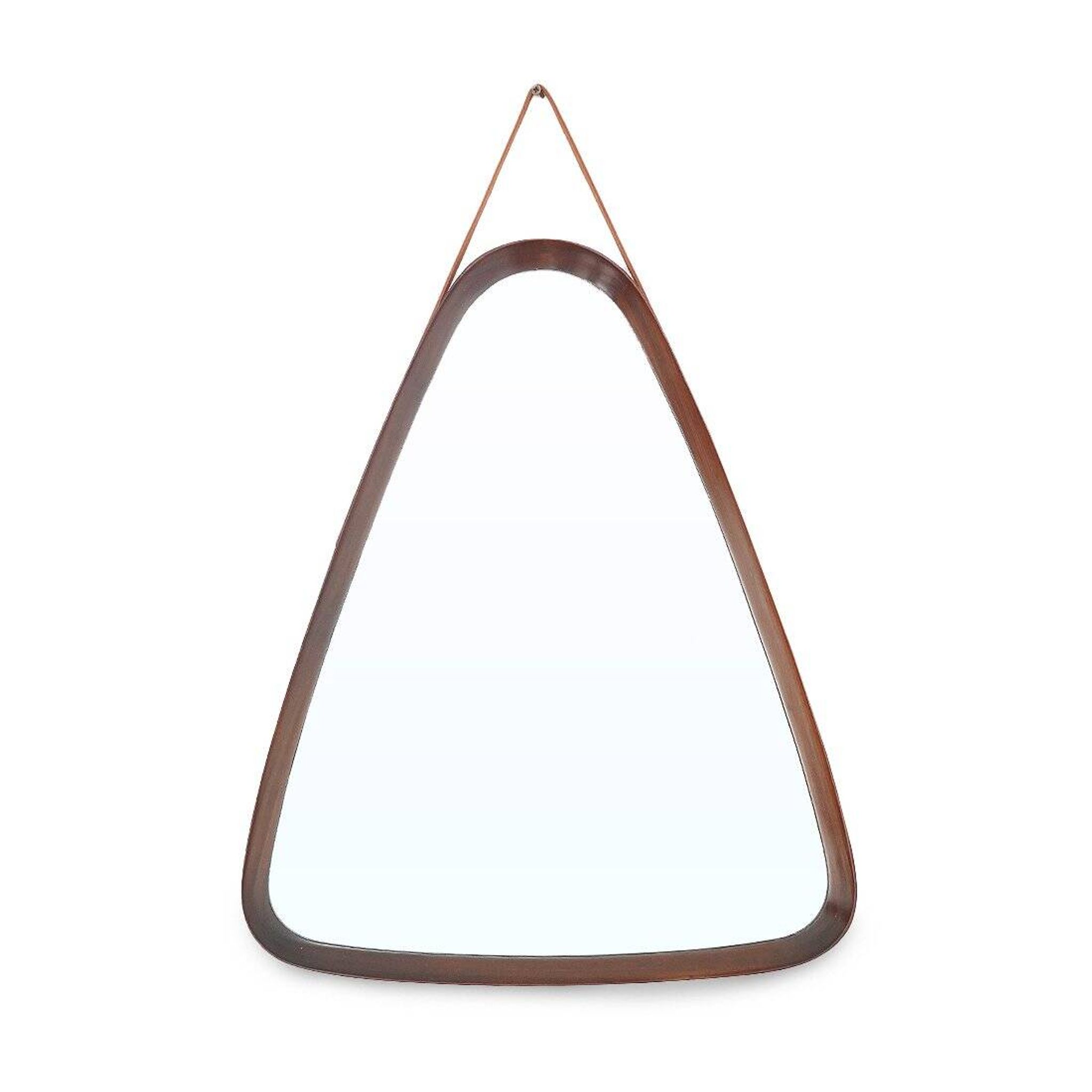 Vintage mirror with a teak frame, 1960s.