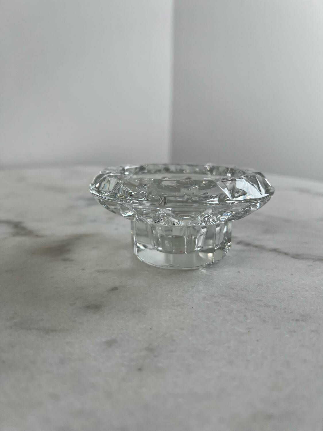 Glass candlestick