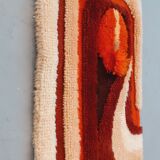 Tapis mural moderniste année 70 vintage