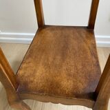 Small bedside table, nightstand, two-top ash plant stand with discreet drawer