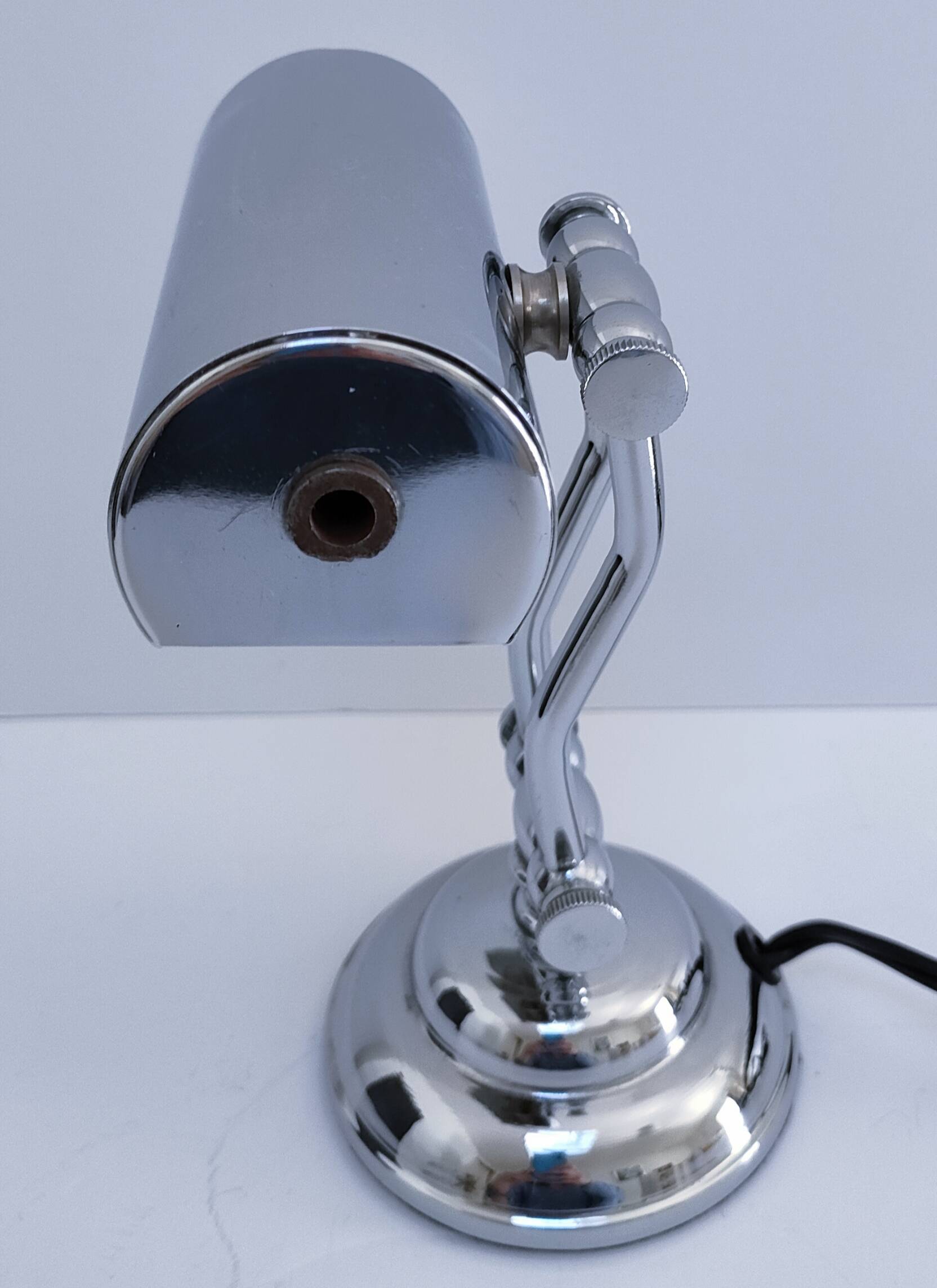 Vintage articulated chrome lamp