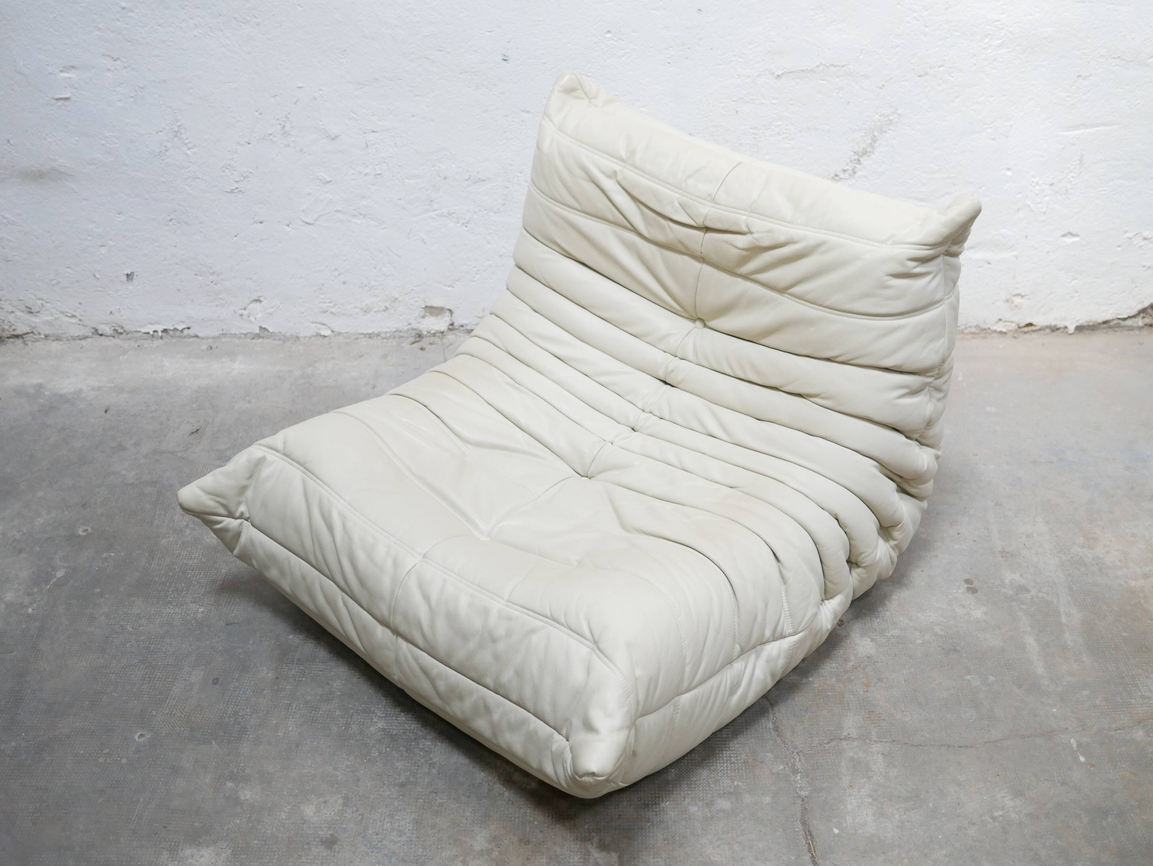 Togo leather chair by Michel Ducaroy for Ligne Roset
