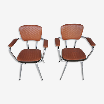 Pair of skai chairs and compass legs