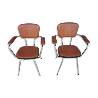 Pair of skai chairs and compass legs
