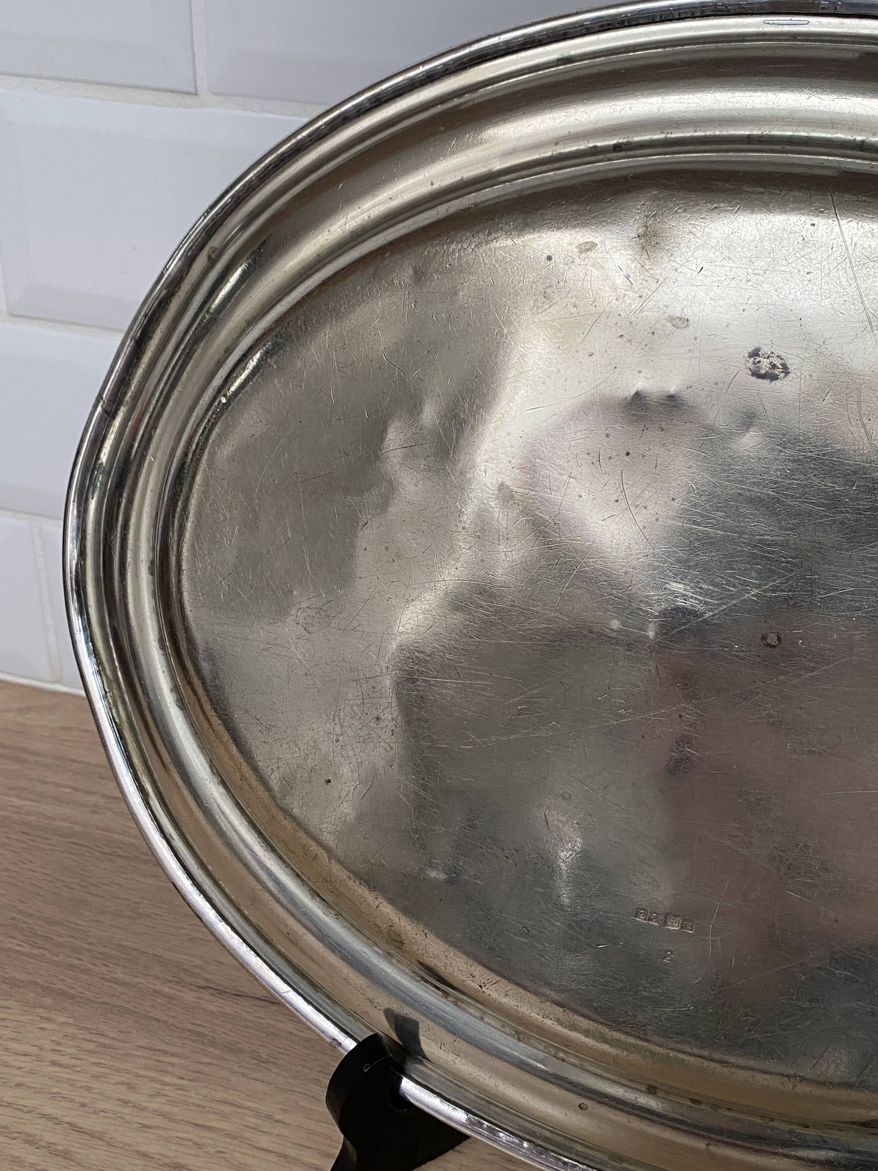 Silver-plated serving dish from the Hôtel des Anglais in Le Touquet