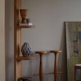 Set of 3 oak bar stools, mid-century Danish modern, Rainer Daumiller, 1960s.