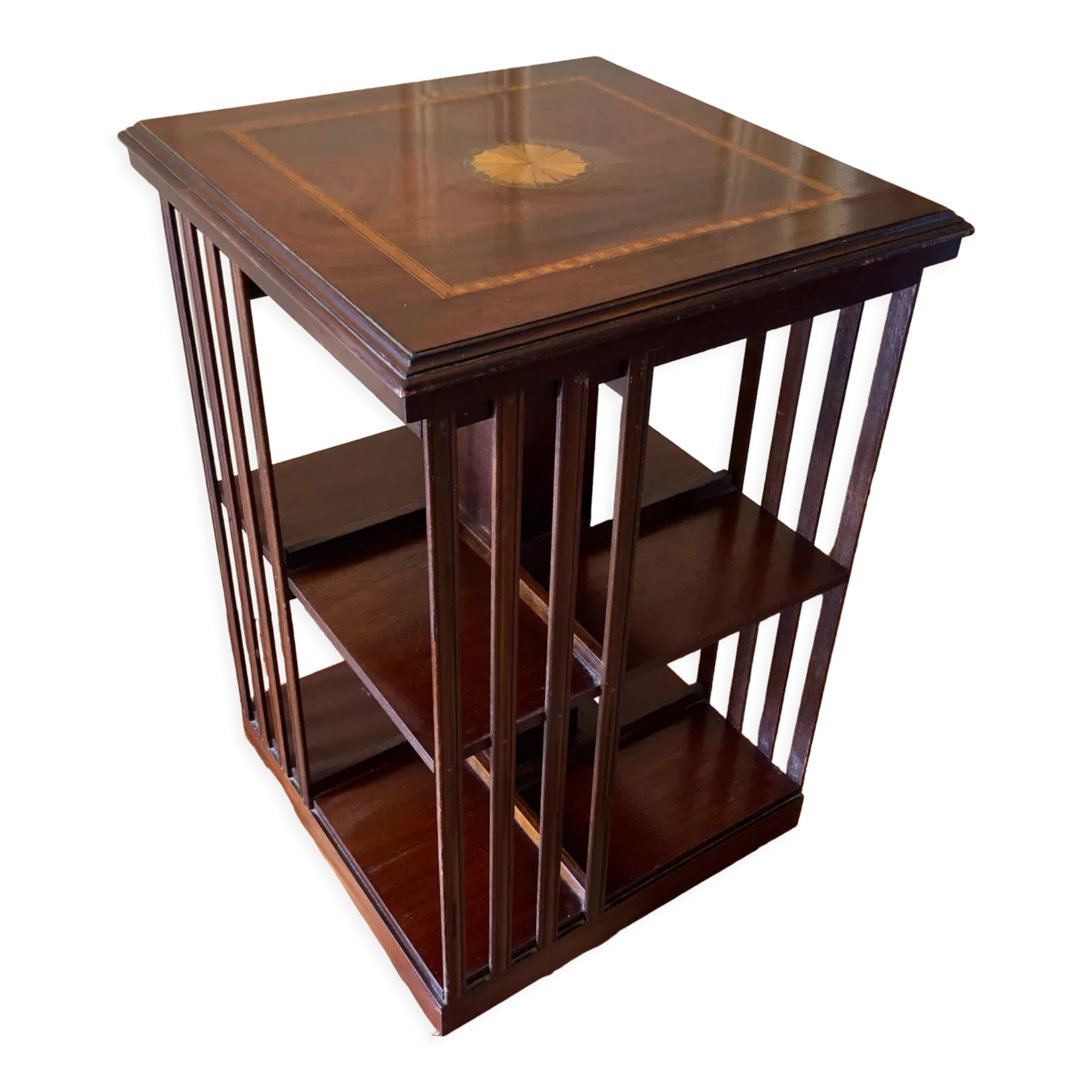 English revolving bookcase