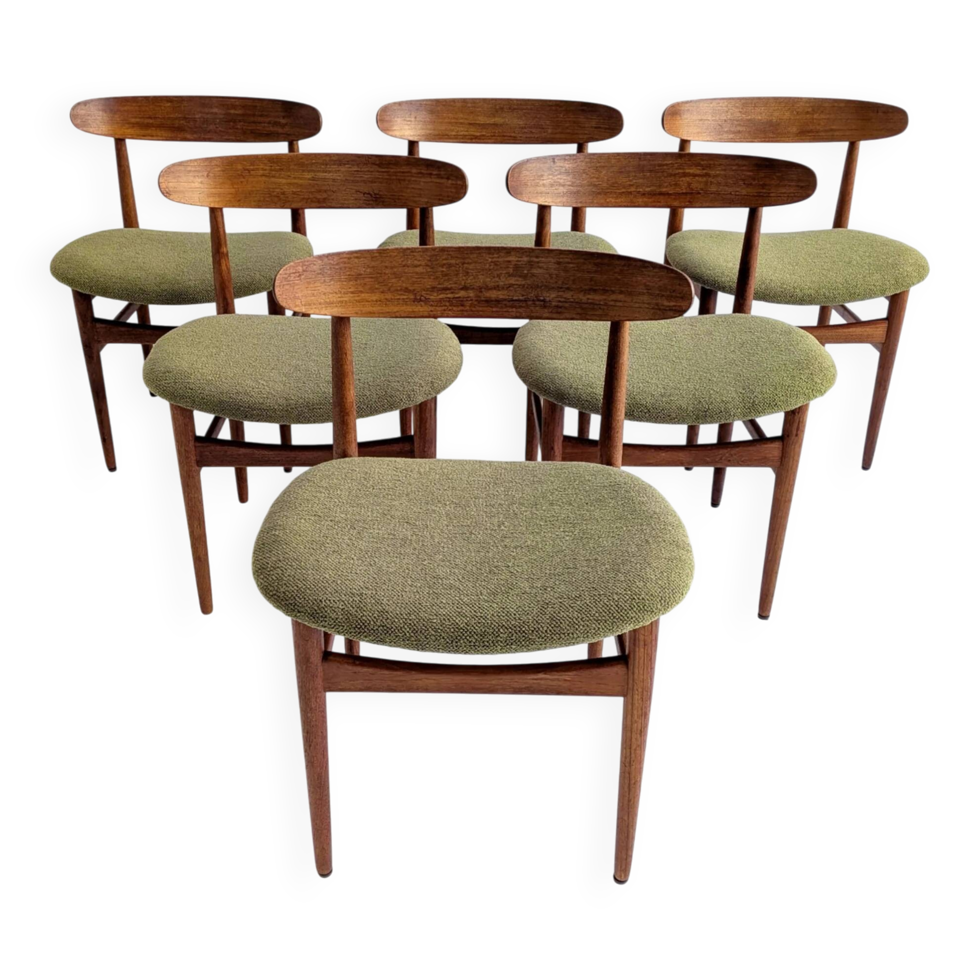 Ensemble de 6 chaises de salle à manger style années 60