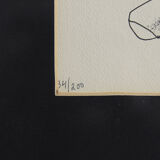 Vintage Color Lithograph by Carl Fredrik Reuterswärd, Abrakadabra, 1990