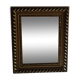 Miroir en bois doré 37,5 x 45 cm