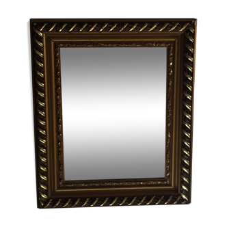Mirror wooden gold 37.5x45 cm