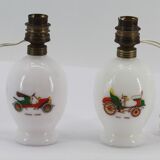 2 anciens pieds de lampe
